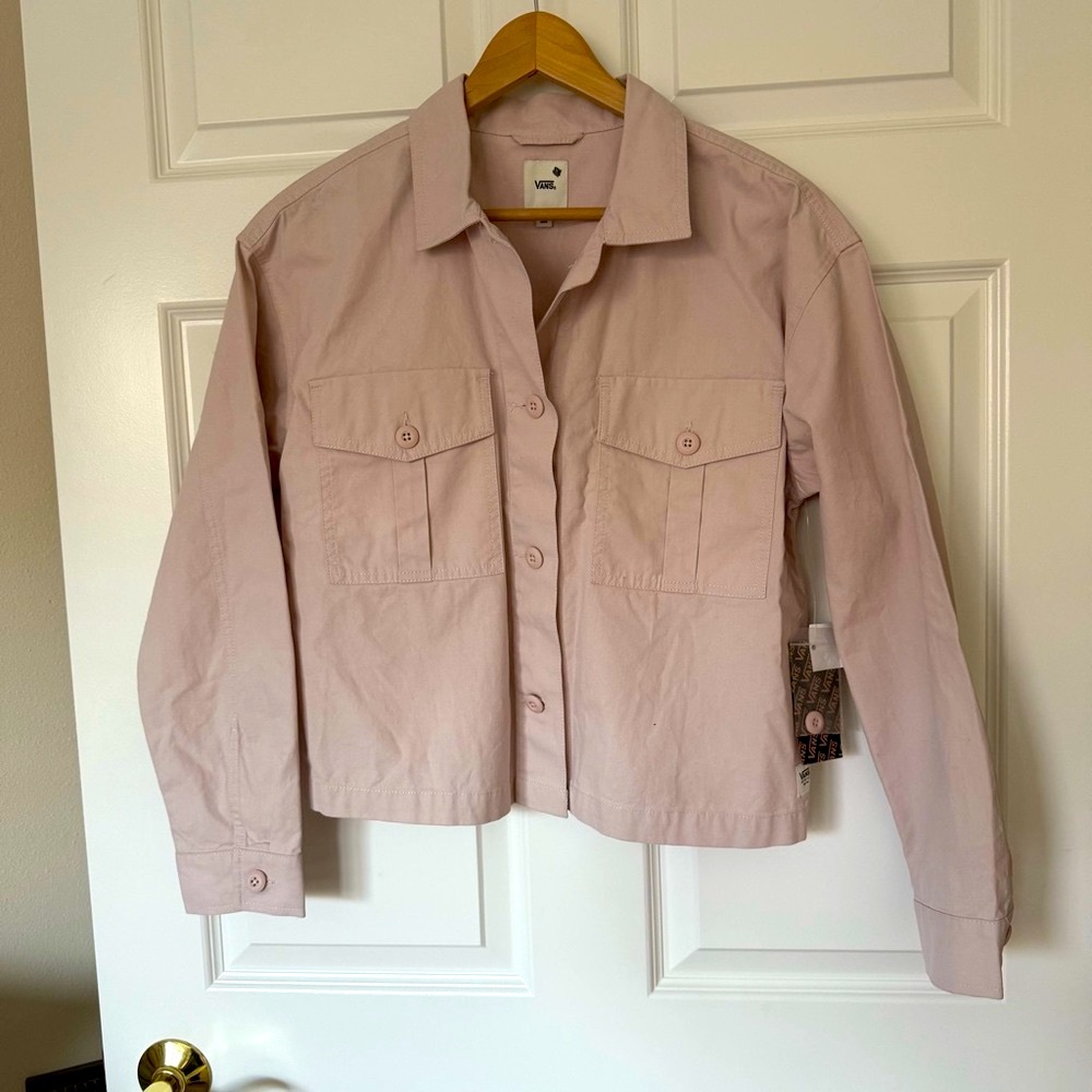 NWT VANS Soft Pink Utility Jacket. Size S